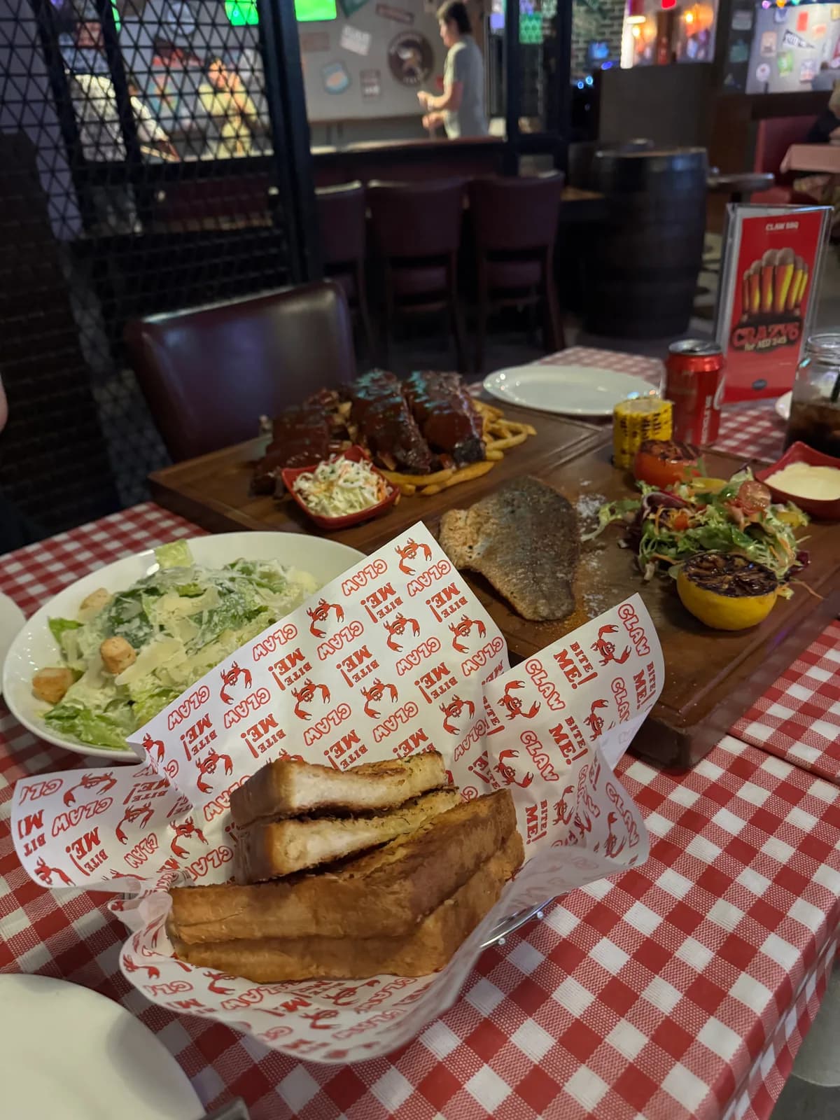 The food spread during the visit to CLAW BBQ RAK.