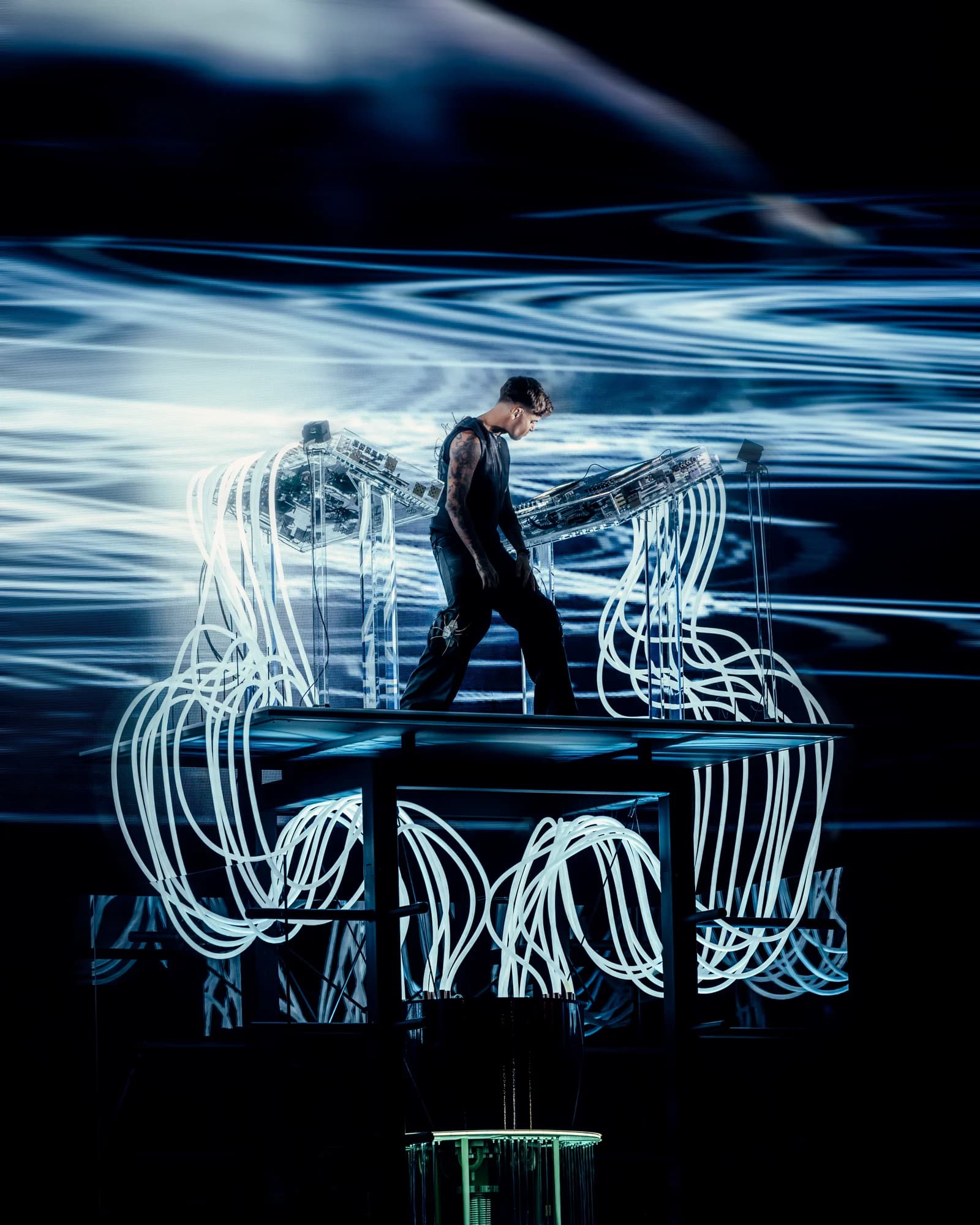 Anyma performing at Sphere in Las Vegas in December 2024
