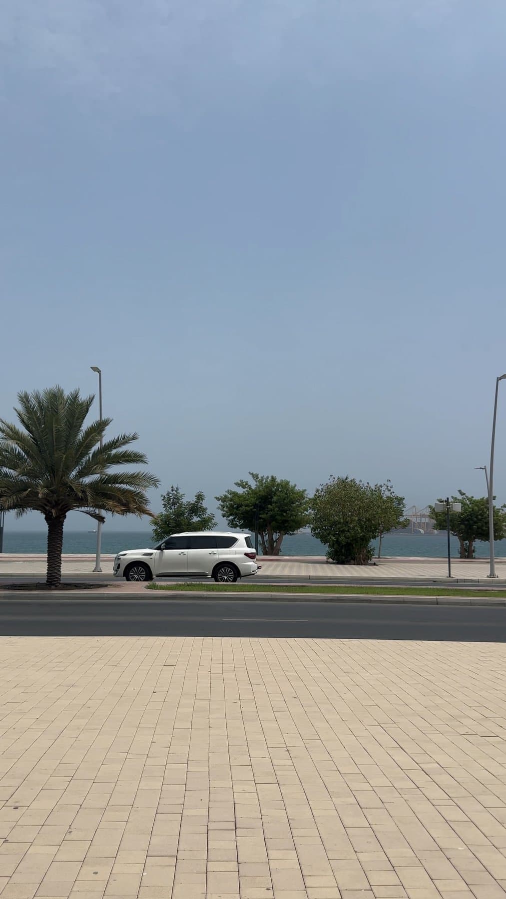 Khorfakkan Corniche during our visit. Photograph by Takeki Shinkawa.