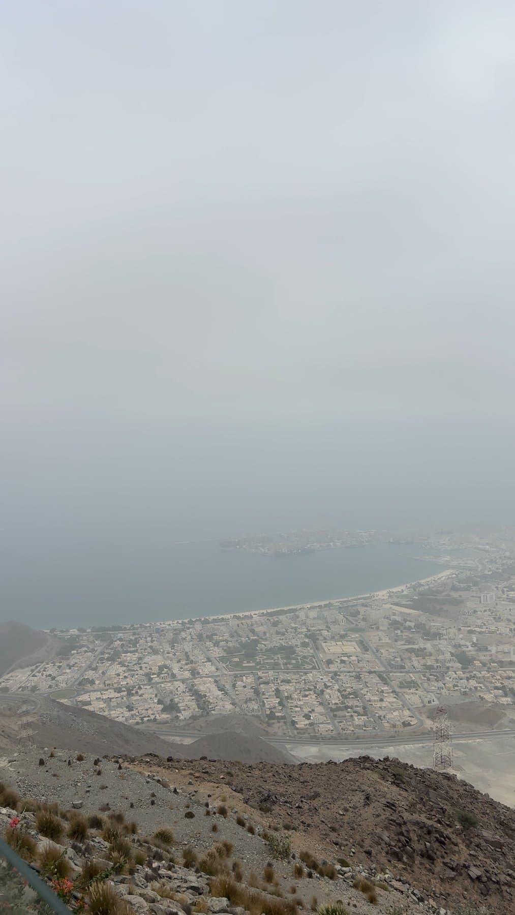 The view towards Khor Fakkan from Al Suhub. Photograph by Takeki Shinkawa.
